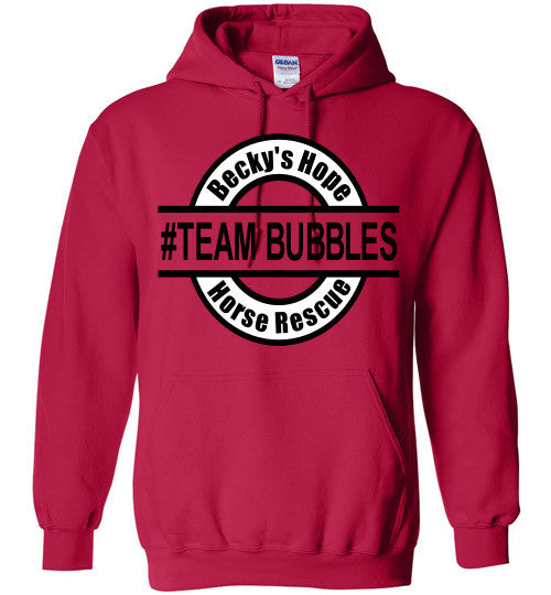 Becky's Hope Horse Rescue #TEAM BUBBLES Hoodie - Furbabies.love - 2