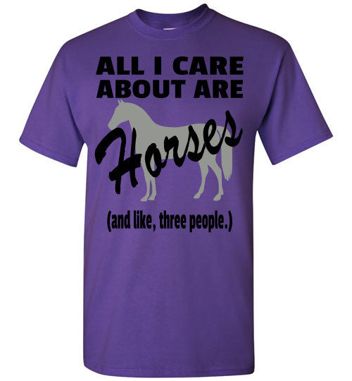 All I Care About are Horses - Short Sleeve T-shirt - Furbabies.love - 6