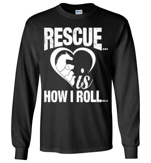 Rescue is How I Roll T-shirt - Furbabies.love - 6