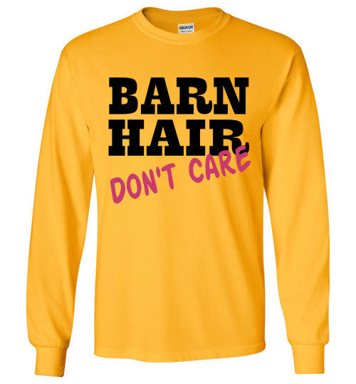 Barn Hair Don't Care Long Sleeve Tee-shirt - Furbabies.love - 4