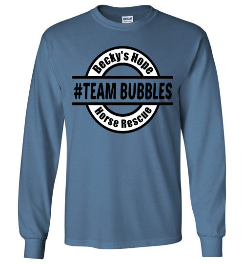Becky's Hope Horse Rescue #Team Bubbles Long Sleeve T-shirt - Furbabies.love - 4