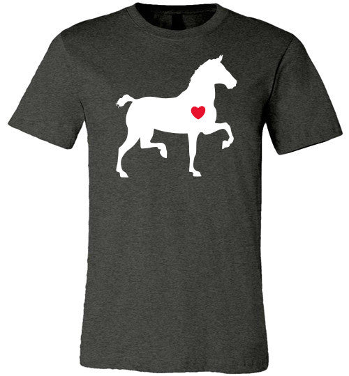 Heart - Horse (slightly fitted) - Furbabies.love