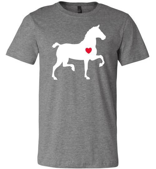 Heart - Horse (slightly fitted) - Furbabies.love - 2