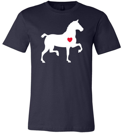 Heart - Horse (slightly fitted) - Furbabies.love - 3