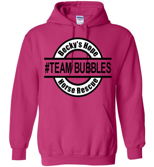 Becky's Hope Horse Rescue #TEAM BUBBLES Hoodie - Furbabies.love - 3