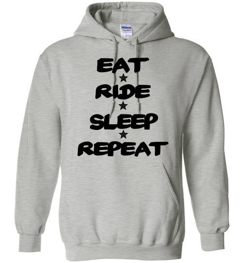 Eat Ride Sleep Repeat Hoodie Sweatshirt - Furbabies.love - 7
