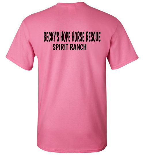 Peace, Love & Donkeys - Becky's Hope Horse Rescue Gildan Short Sleeve T-Shirt