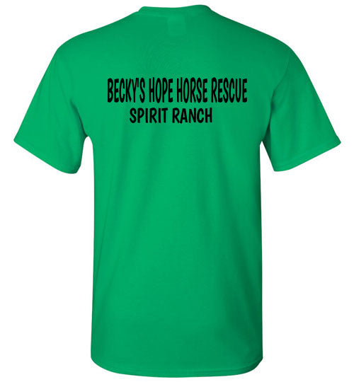 Peace, Love & Donkeys - Becky's Hope Horse Rescue Gildan Short Sleeve T-Shirt