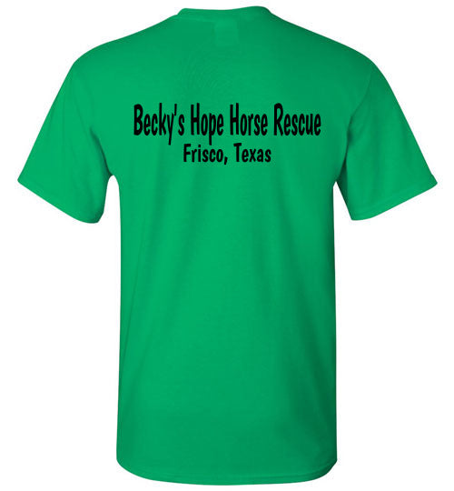 Peace, Love and Donkey's Becky's Hope Horse Rescue Tshirt