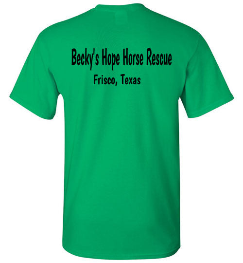 Peace, Love and Donkeys - Becky's Hope Horse Rescue T-shirt