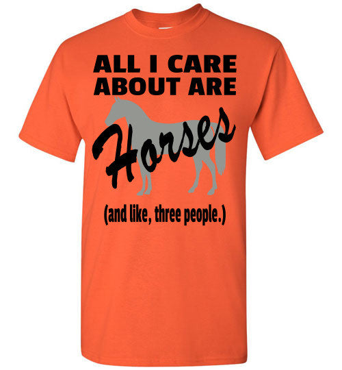 All I Care About are Horses - Short Sleeve T-shirt - Furbabies.love - 5