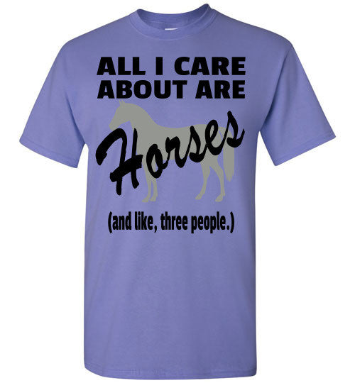All I Care About are Horses - Short Sleeve T-shirt - Furbabies.love - 7
