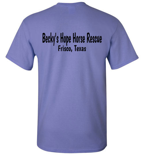 Peace, Love and Donkey's T-shirt benefiting Becky's Hope Horse Rescue