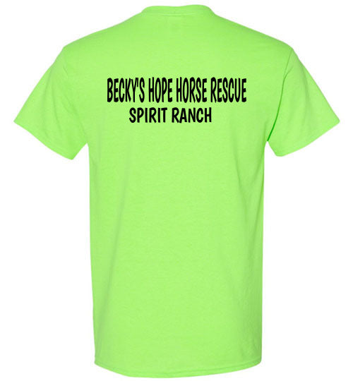 Peace, Love & Donkeys - Becky's Hope Horse Rescue Gildan Short Sleeve T-Shirt