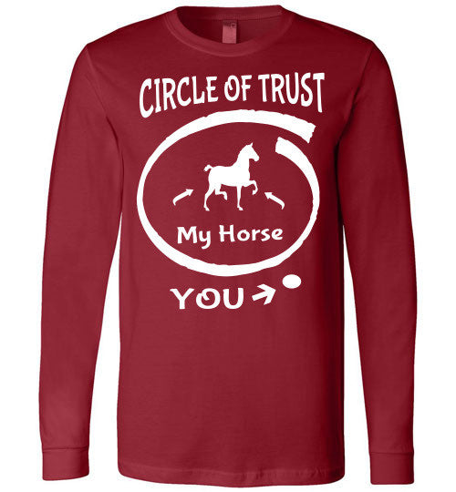 Circle of Trust - Horse IN - You - OUT Long Sleeve T-shirt - Furbabies.love - 4