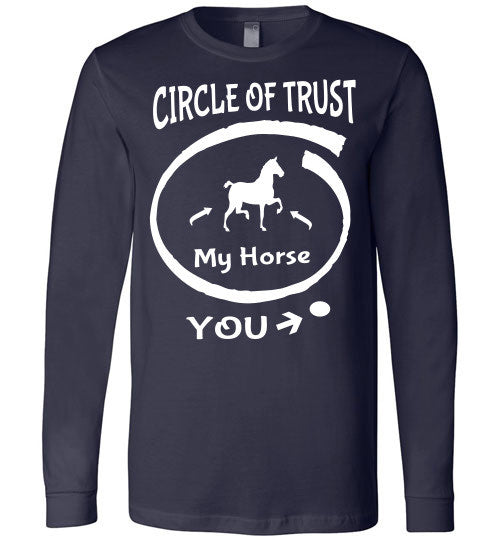 Circle of Trust - Horse IN - You - OUT Long Sleeve T-shirt - Furbabies.love - 5