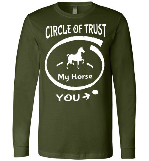 Circle of Trust - Horse IN - You - OUT Long Sleeve T-shirt - Furbabies.love - 6