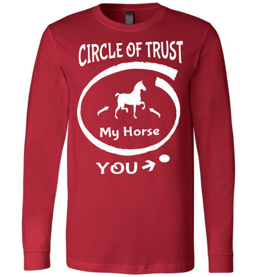 Circle of Trust - Horse IN - You - OUT Long Sleeve T-shirt - Furbabies.love - 7