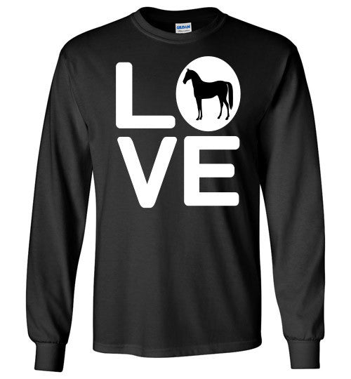 Love - Horse Long Sleeve Tee-Shirt - Furbabies.love - 2