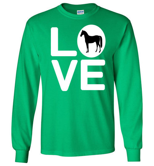 Love - Horse Long Sleeve Tee-Shirt - Furbabies.love - 5