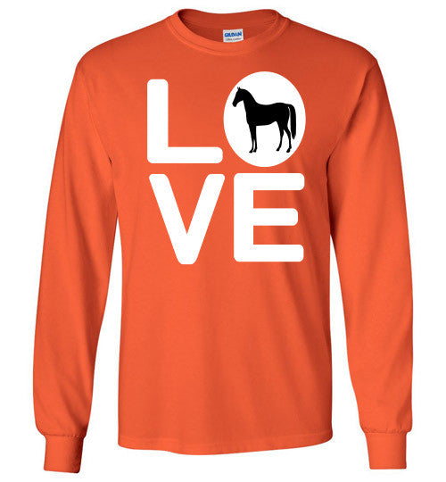 Love - Horse Long Sleeve Tee-Shirt - Furbabies.love - 7
