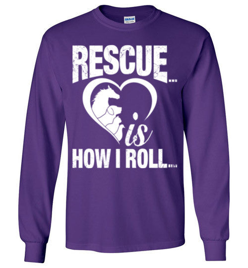 Rescue is How I Roll T-shirt - Furbabies.love - 8
