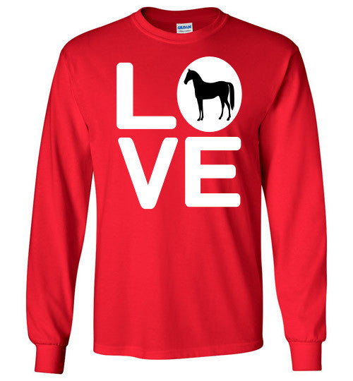 Love - Horse Long Sleeve Tee-Shirt - Furbabies.love - 9