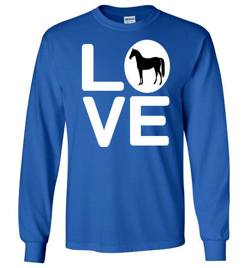 Love - Horse Long Sleeve Tee-Shirt - Furbabies.love - 10