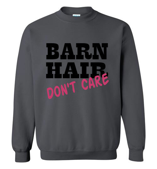 Barn Hair - Don't Care Crewneck Sweatshirt - Furbabies.love - 3
