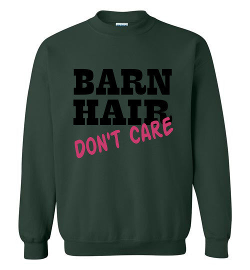 Barn Hair - Don't Care Crewneck Sweatshirt - Furbabies.love - 4