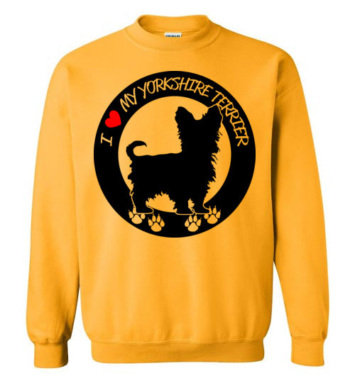 トップス vintage Yorkshire Terrier sweat Yorkshire Terrier Color Splash Unisex Sweatshirt Black Navy