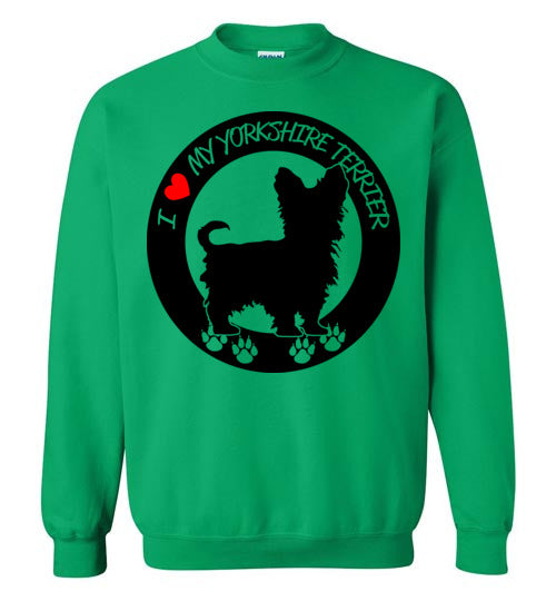 トップス vintage Yorkshire Terrier sweat Yorkshire Terrier Color Splash Unisex Sweatshirt Black Navy