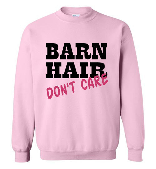 Barn Hair - Don't Care Crewneck Sweatshirt - Furbabies.love - 7
