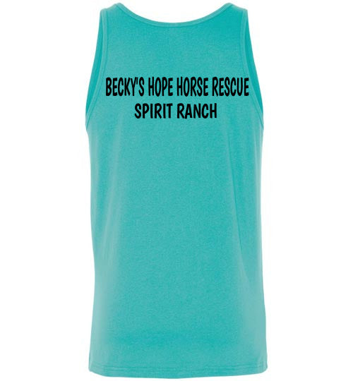 Peace, Love & Donkeys Becky's Hope Horse Rescue - Spirit Ranch Tank Top