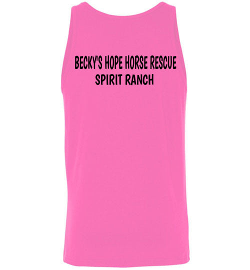 Peace, Love & Donkeys Becky's Hope Horse Rescue - Spirit Ranch Tank Top