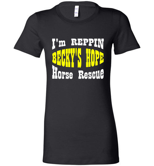 I'm REPPIN Becky's Hope Horse Rescue - Yellow - Furbabies.love