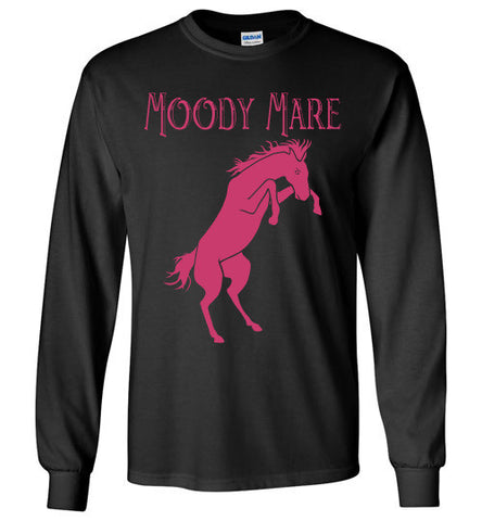 Moody Mare Long Sleeve Tee-shirt - Furbabies.love - 1