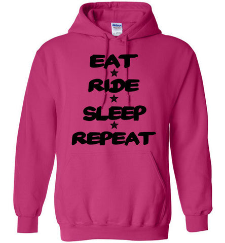 Eat Ride Sleep Repeat Hoodie Sweatshirt - Furbabies.love - 1