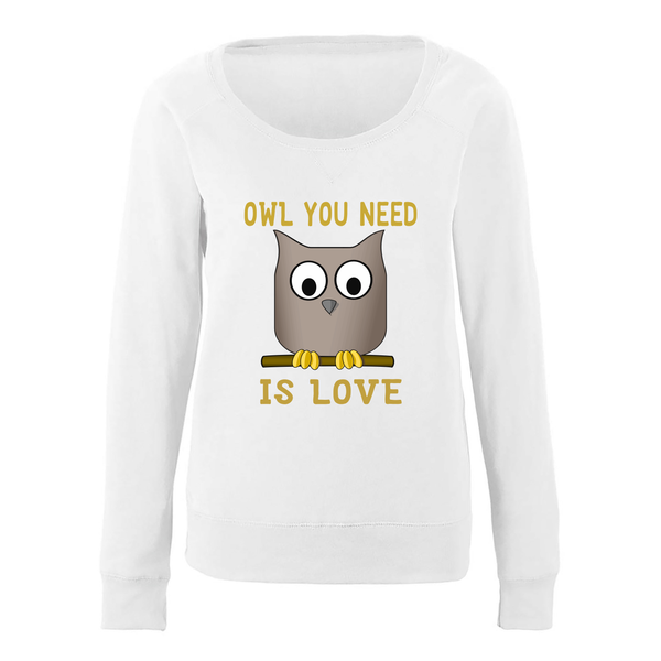 Owl You Need Is LOVE Ladies Long Sleeve Shirt - Furbabies.love - 9