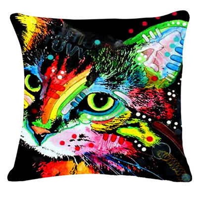 Fashion New Colorful Decorative Cat Pillow (Case only) - Furbabies.love - 3