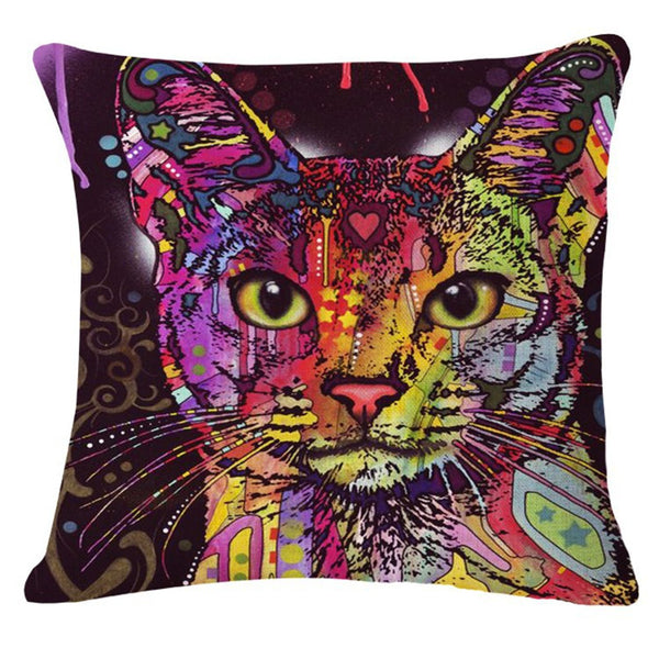 Fashion New Colorful Decorative Cat Pillow (Case only) - Furbabies.love - 7